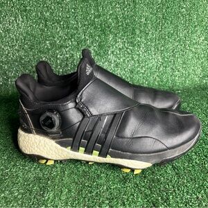 adidas Tour 360 22 BOA Black Leather Golf Shoes Mens Size 10.5